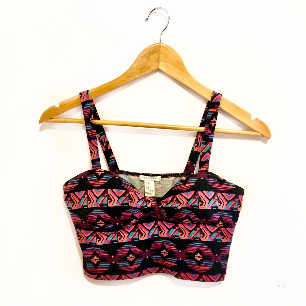 Forever 21 Aztec Crop Top